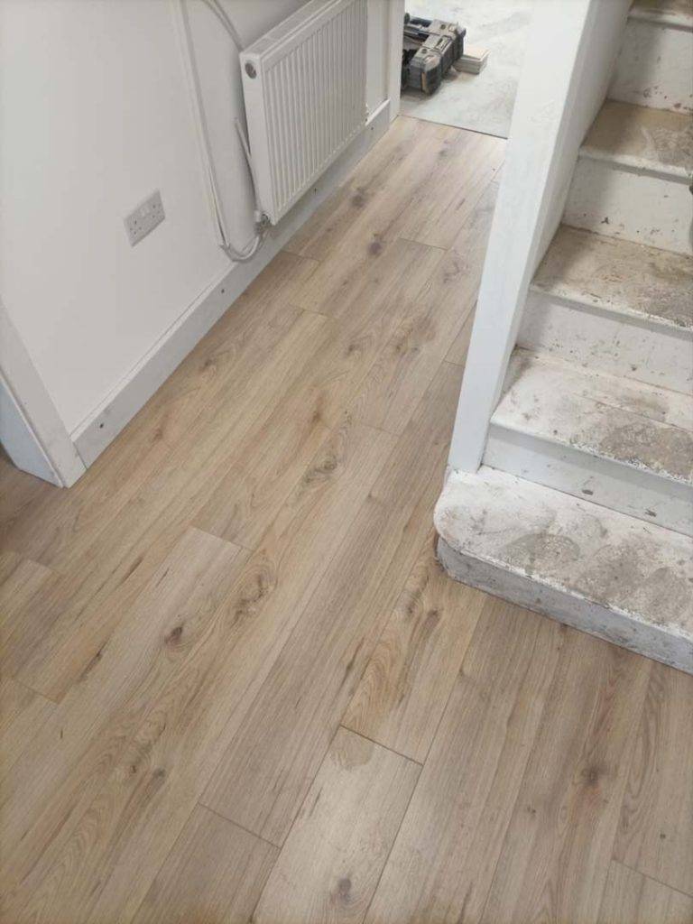Wooden flooring in hallway